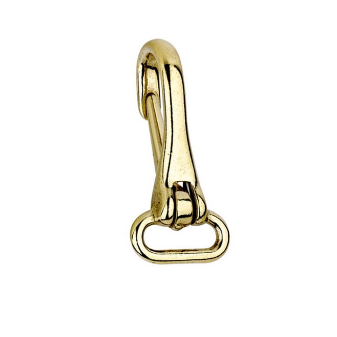 MOSCHETTONI PER BRIGLIA MM 22 IN OTTONE LUCIDO  